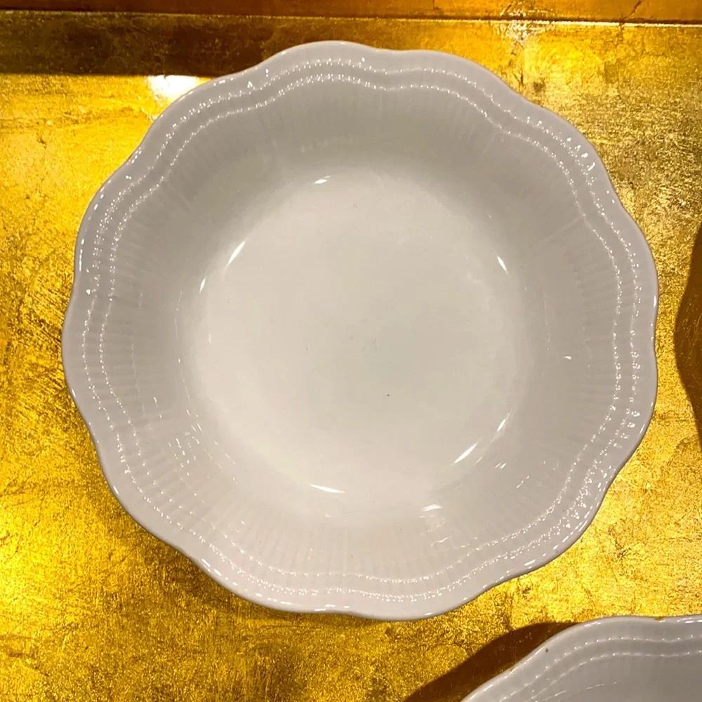 MIKASA Allura Set of‎ 4 Soup Bowls PRISTINE!